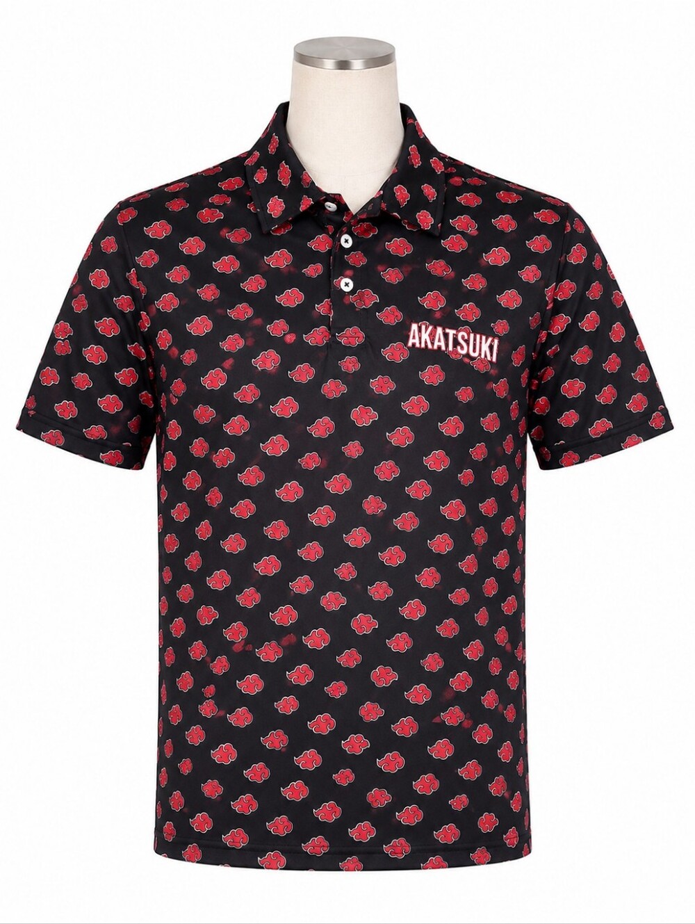 Naruto Shippuden Collection Men's Akatsuki Polo Shirt  L (42/44) Casual Novelty